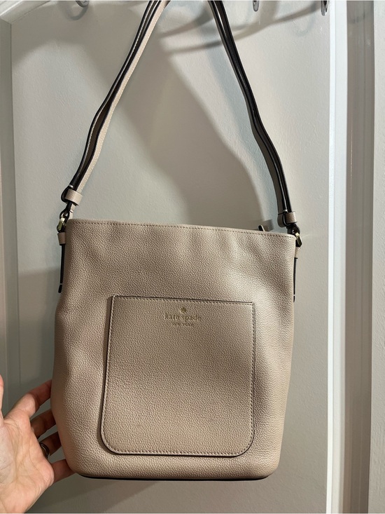 kate spade Handbags - kate spade Pebbled Leather Shoulder Bag in Taupe